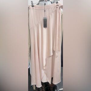 BCBGMAXAZRIA Gorgeous Asymmetrical Satin Wrap Skirt!
